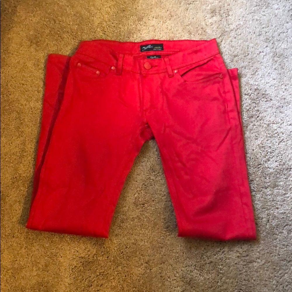Red jeans